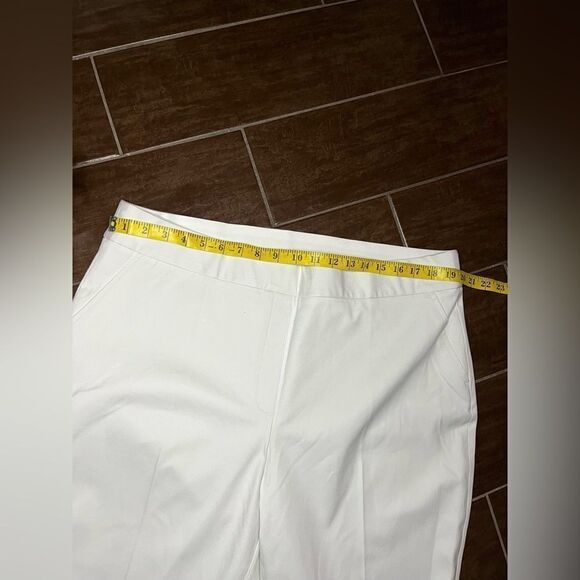 Spanx On-The-Go Cropped Kick Flare Pants Classic White sz 2X - Picture 9 of 11